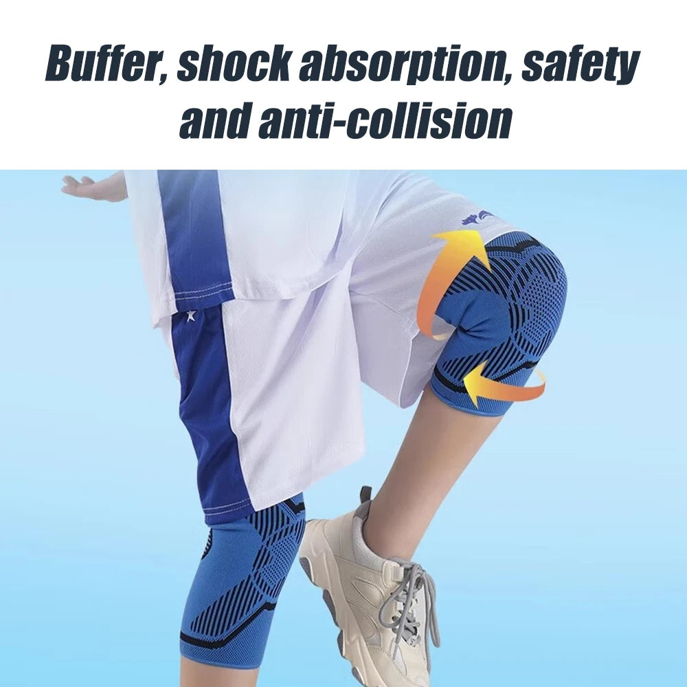1 Pair Kids Knee Brace Sleeve, Youth Knee Compression Sleeve Children Knee Support Boys & Girls for Basketball Volleyball Sports