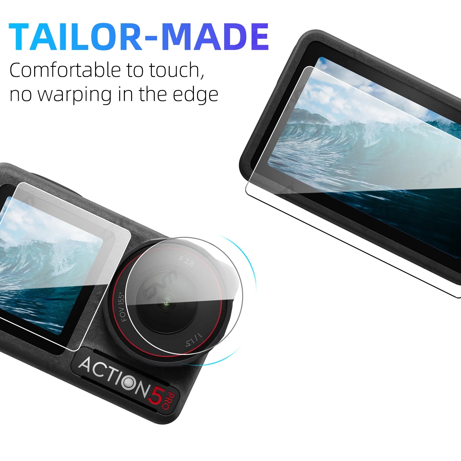 [9PCS] Screen Protector for DJI Osmo Action 5 6 Pro Ultra-Clear Tempered Glass Camera Lens Screen Protector Film Accessories Set