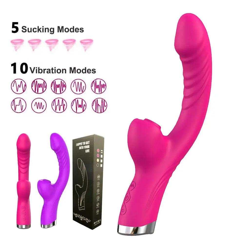Vibrator For Women 2 In 1 Licking Machine Female G Spot Clitoral Stimulator Vibro Masturbator Goods Adult Women Sex Toys 18+
