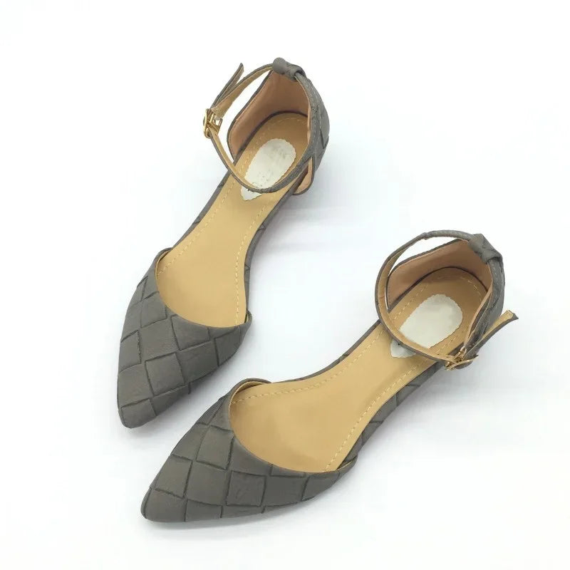 Women’s Vintage Pointed Toe D’Orsay Flats Shoes