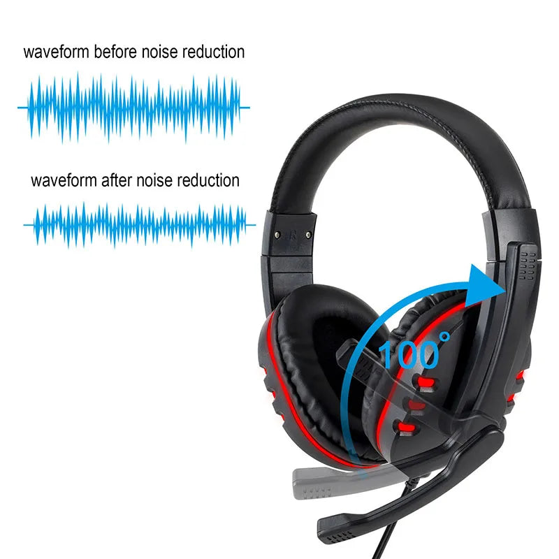 3.5mm Wired Gaming Headset with Microphone
