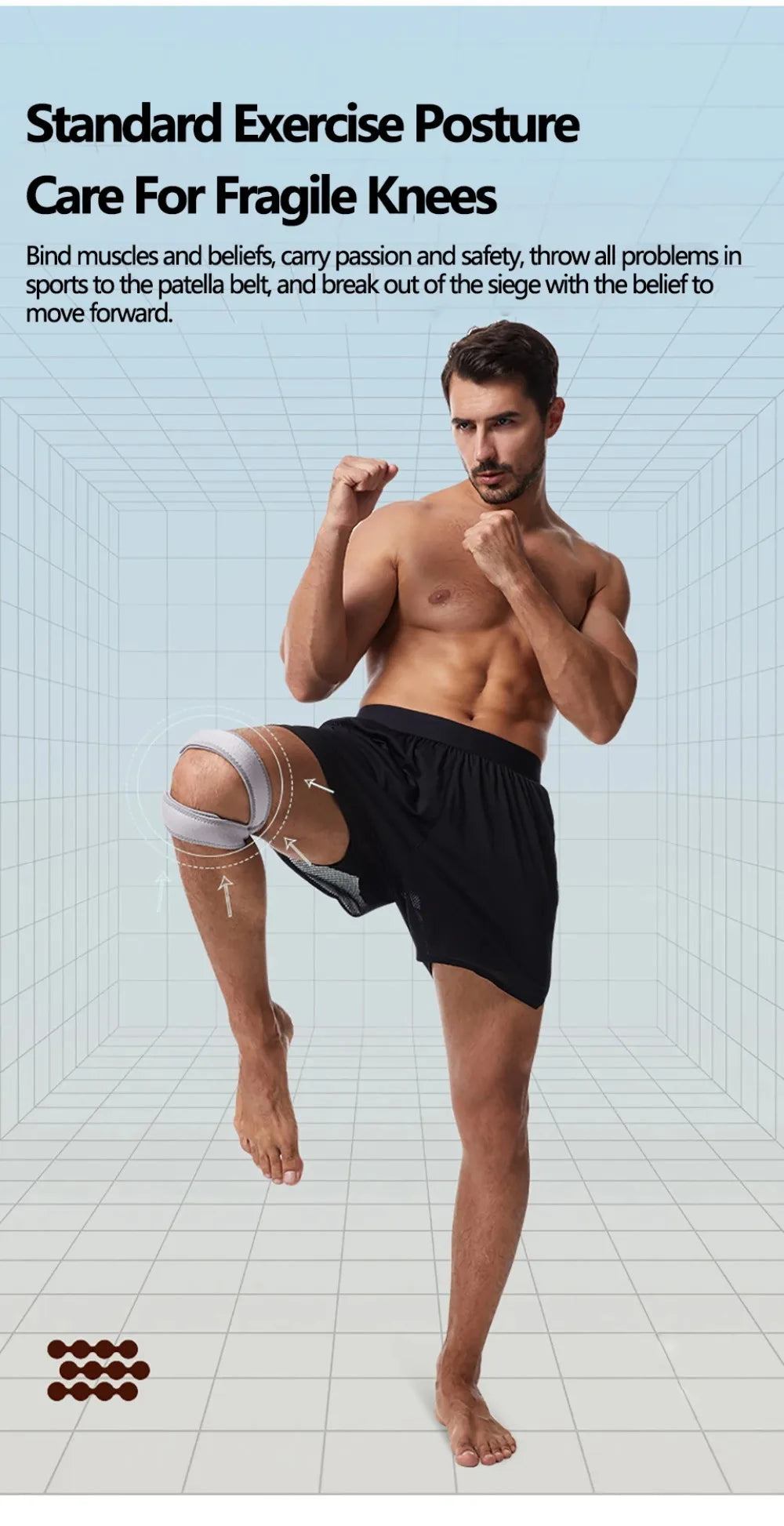 1/2Pcs Adjustable Sports Kneepad Double Patellar Knee Patella Tendon Support Strap Brace Pad ProtectorOpen Knee Wrap Strap Band