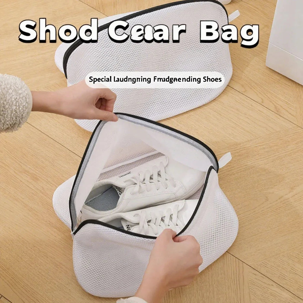 Shoe Washing & Laundry Bag: Protective Mesh Bag for Shoes, Ideal for Machine - Washing, Keeps Shoes Clean and Intact