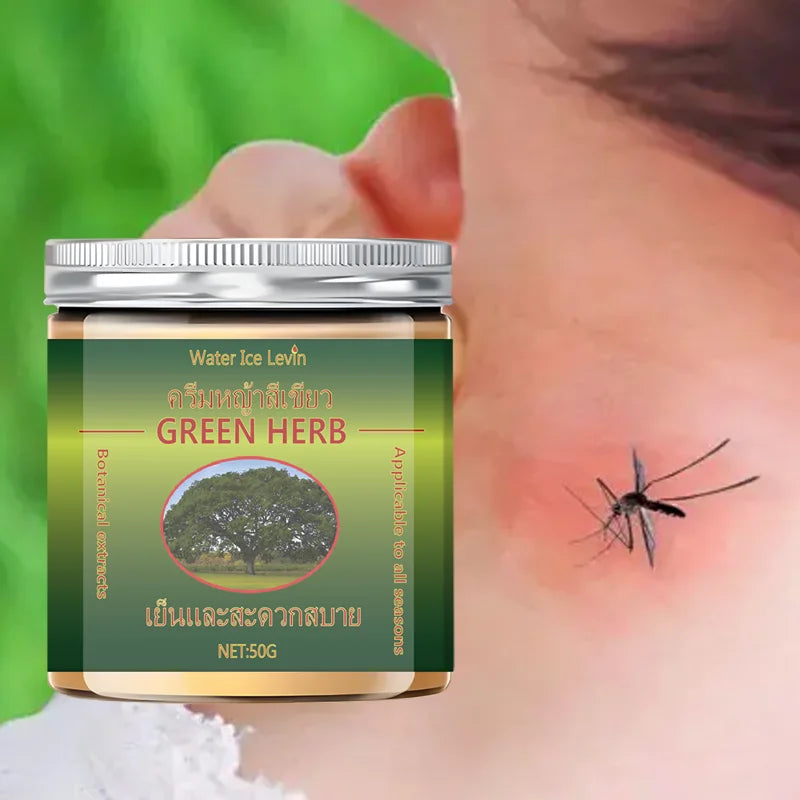 Herbal Body Balm, a Care Cream Containing Glycerin and Mint Extract, Suitable for All Skin Types, Moisturizing Massage Cream with a Fresh Scent