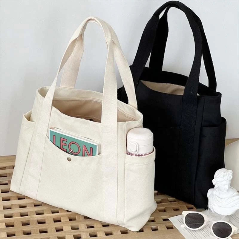 =Women’s Casual Canvas Commuter Tote Bag