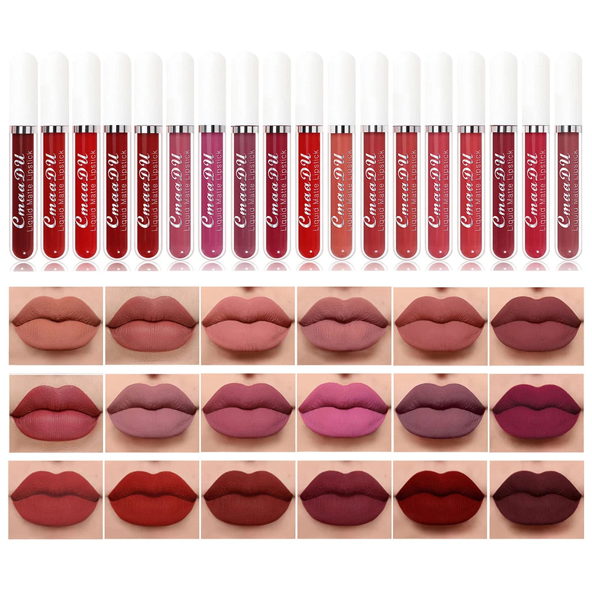 18-Color Waterproof Matte Liquid Lipstick