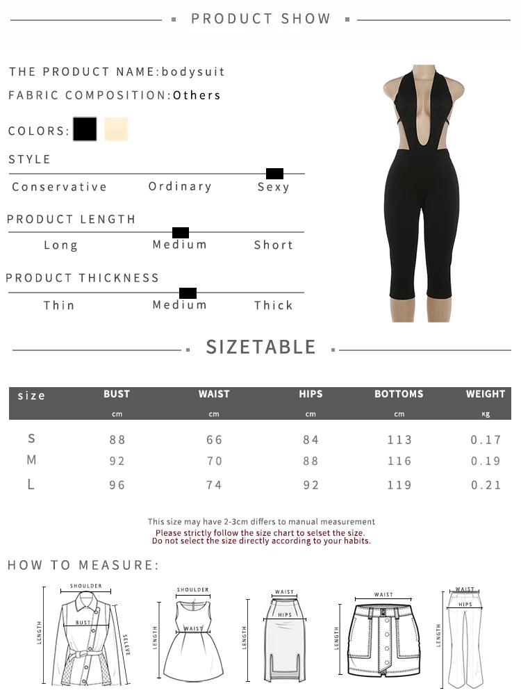 Kliou Sexy Fashion Playsuits Woman Halter Low-Neck Lace-Up Backless Skinny Peach Hip Hot Girl Midnight Club Party Hipster Romper