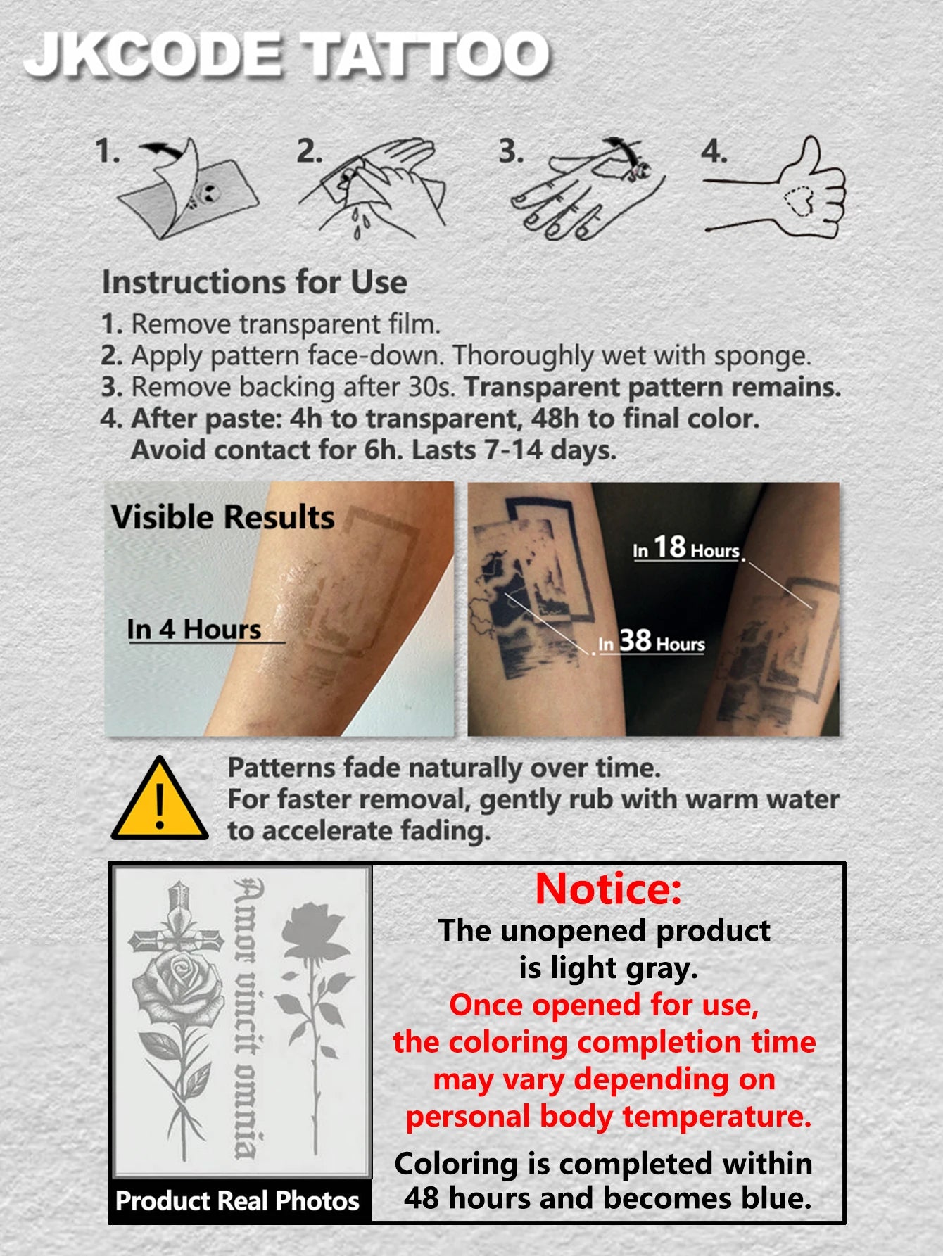 Semi-Permanent Tattoo |   Lucky Totems, Graffiti Patterns, Get-Rich-Quick Hip-Hop Style Tattoos, Neck Tattoos |   Unisex Waterproof Body Paint, Realistic Temporary Tattoos, Plant Motifs, Finger Tattoos, Magic Tattoos, Lasts f