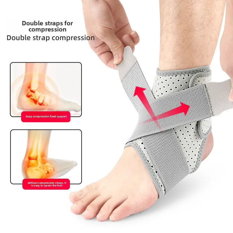 Ankle Support Brace for Sports Men Women Anti Sprain Adjustable Compression Sleeve Professional Stabilizer for Hiking Recovery