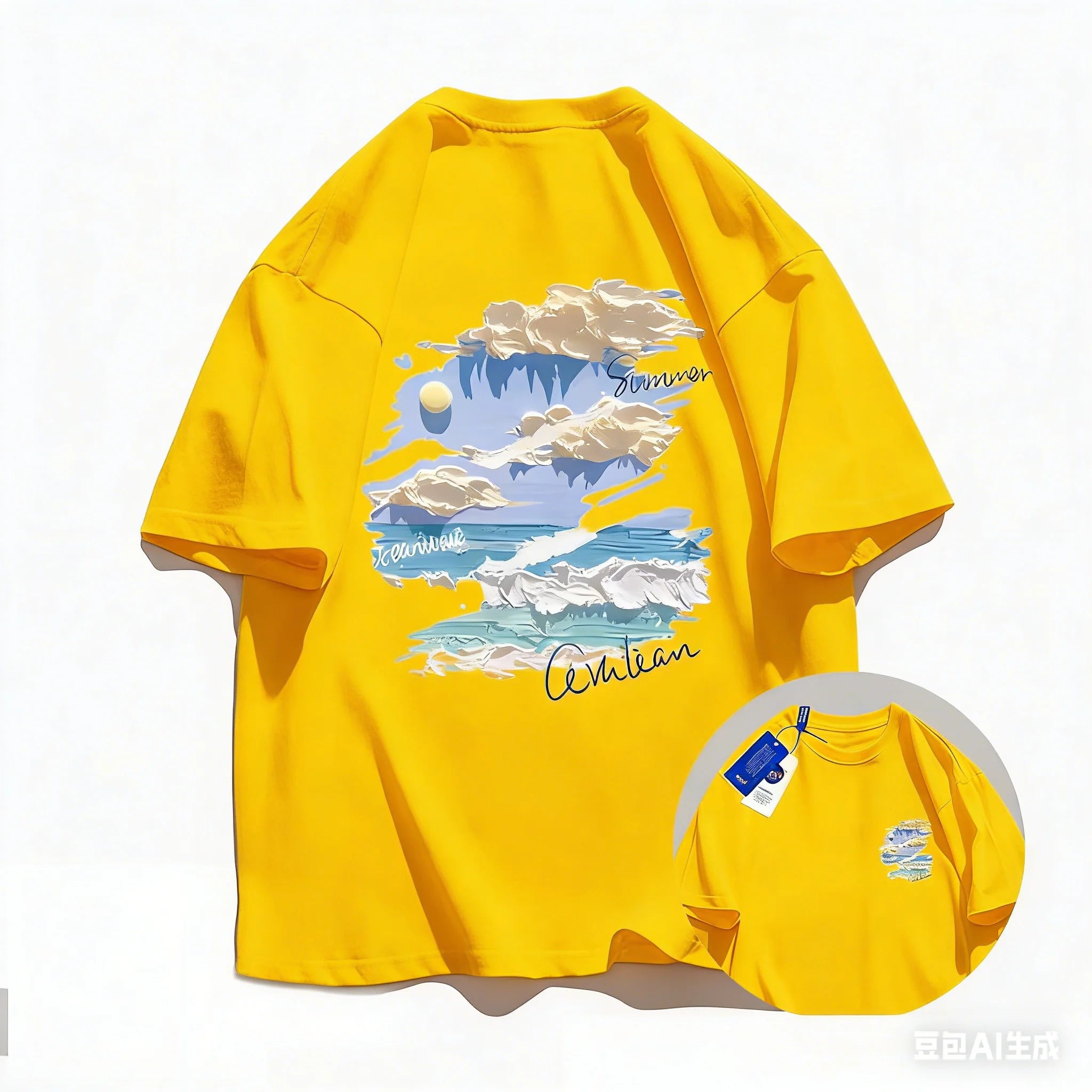 2026 Summer Trend - Oil Painting Graffiti Short-Sleeved T-Shirt - Men's and Women's High-Quality Casual Pure Cotton Half-Sleeve
