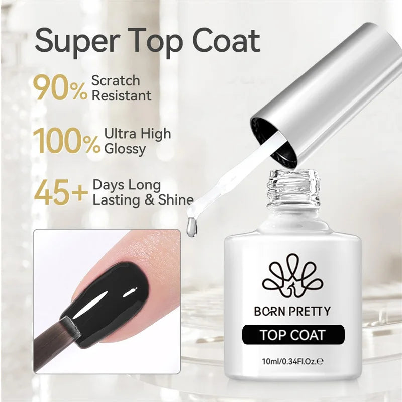 BORN PRETTY 10ml Blood Red Jelly Transparent Gel Nail Polish Wine Red Winter Color Semi Permanent Soak Off UV LED Varnish