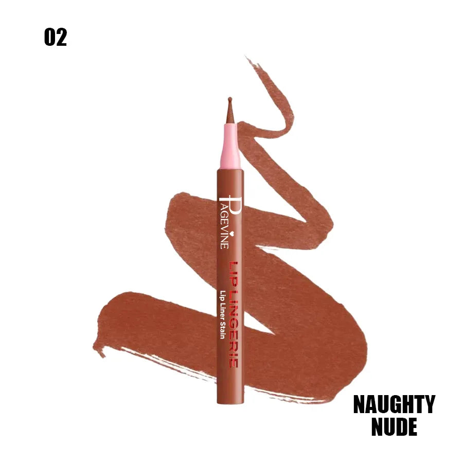 Round Tip Lip Makeup Pencil Natural Color Long Lasting Waterproof Smudge-Proof Smooth Application Lip Liner