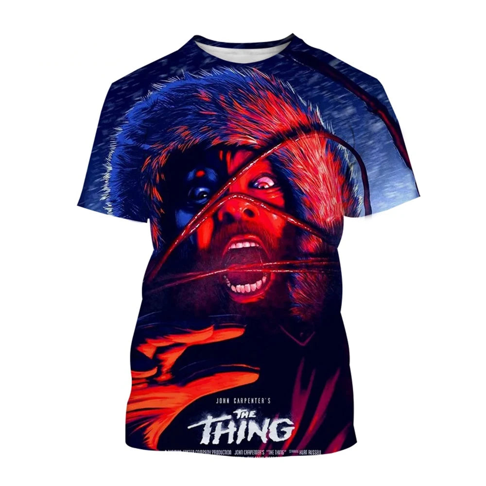 Summer hot selling trend breathable short sleeved T-shirt fun 3D printed printed street wear comfortable short sleeved top