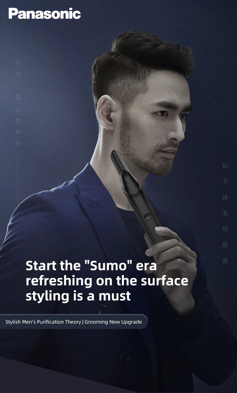 Resuxi New Men's Electric Body Hair Trimmer Multi Functional 3 in 1 Hair Clipper Shaver Set IPX5 Full Body Water Wash Clipper