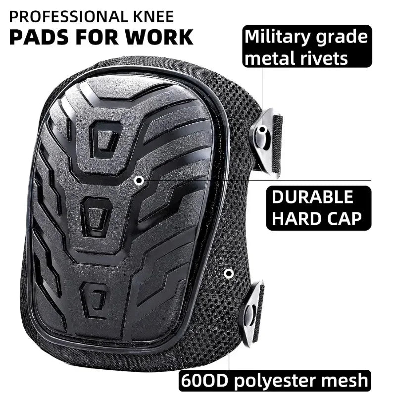 Knee Brace Professional Work Knee Brace Gel Construction with Safety Dual Straps Adjustable Knee Brace Tool for Men Women