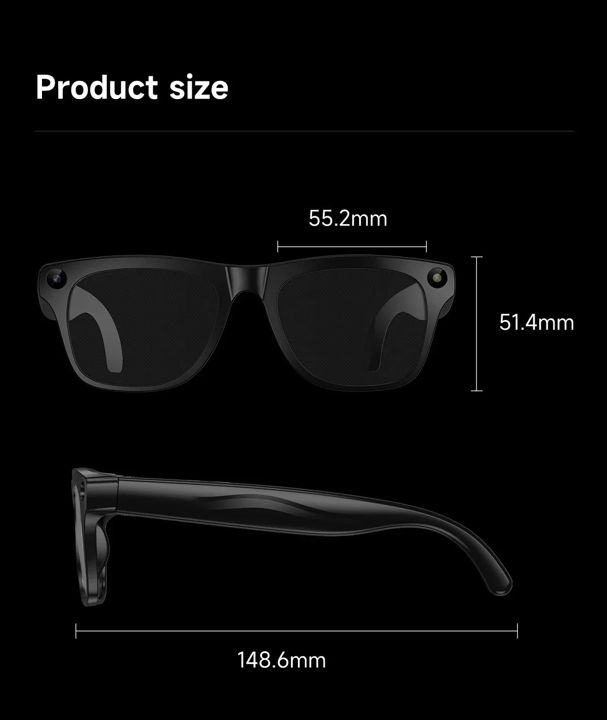 2026 Brand New AI Smart Glasses 100W HD Camera Take photos AI Translation Surround Music Recording BT Call Men Women Sunglasses