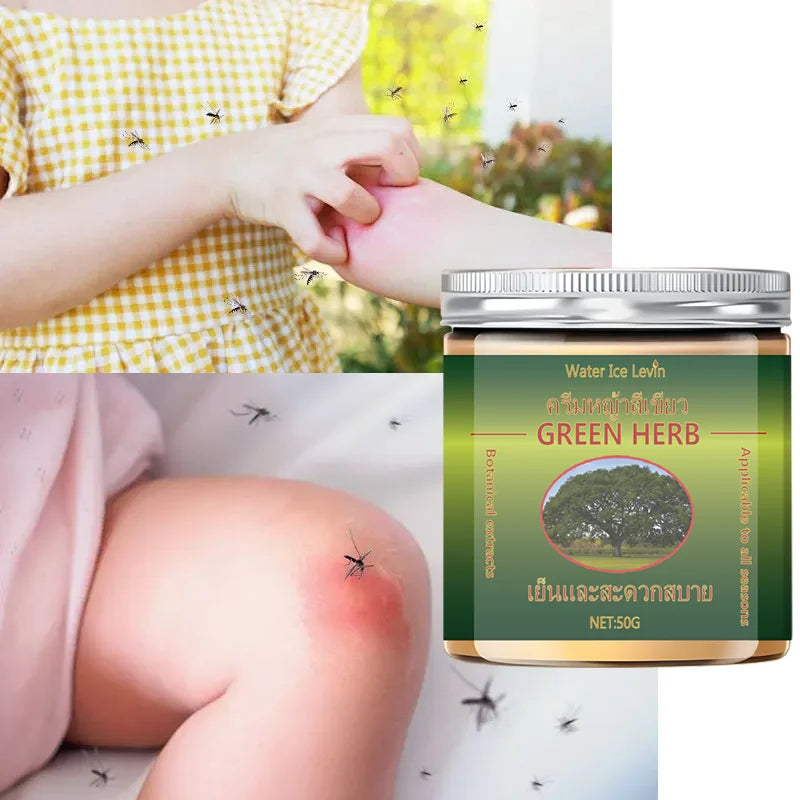 Herbal Body Balm, a Care Cream Containing Glycerin and Mint Extract, Suitable for All Skin Types, Moisturizing Massage Cream with a Fresh Scent