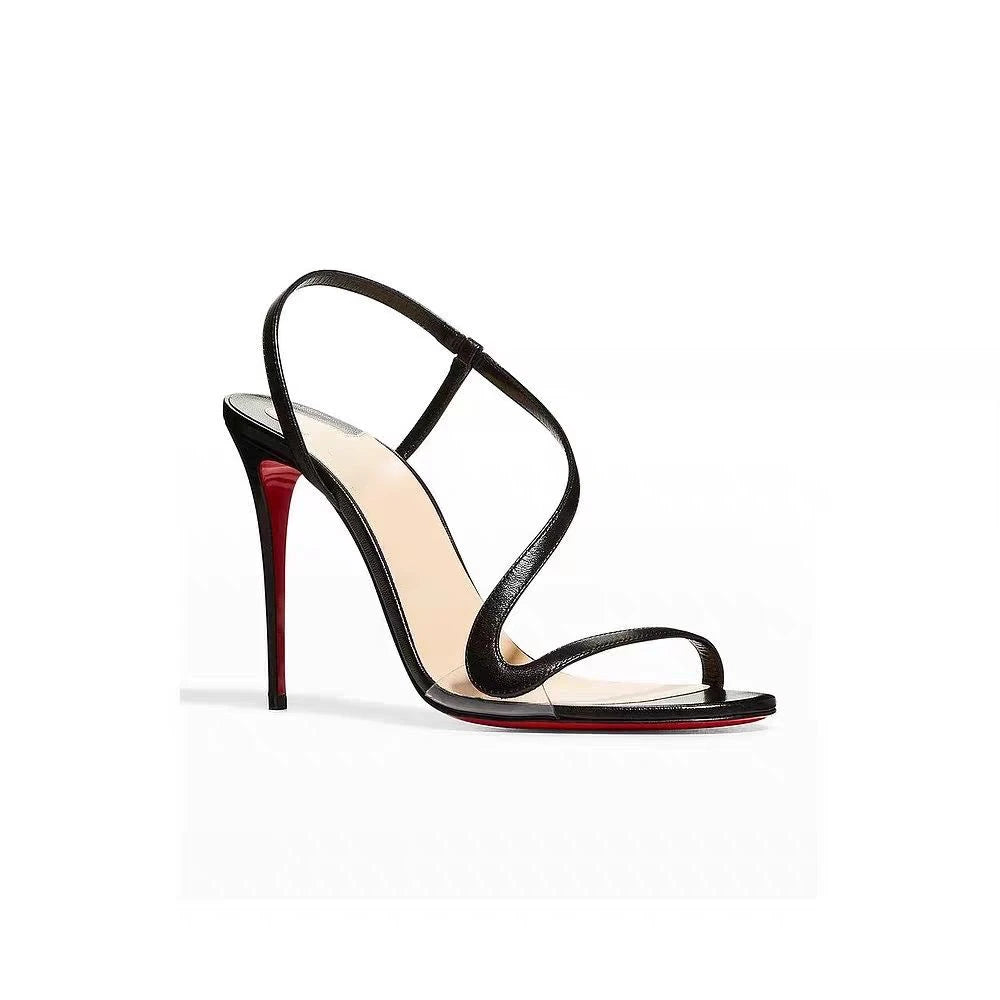 New Multi Color Serpentine Strap Women's Thin Heel Sexy High Heel External Sandals Fashion Sandals