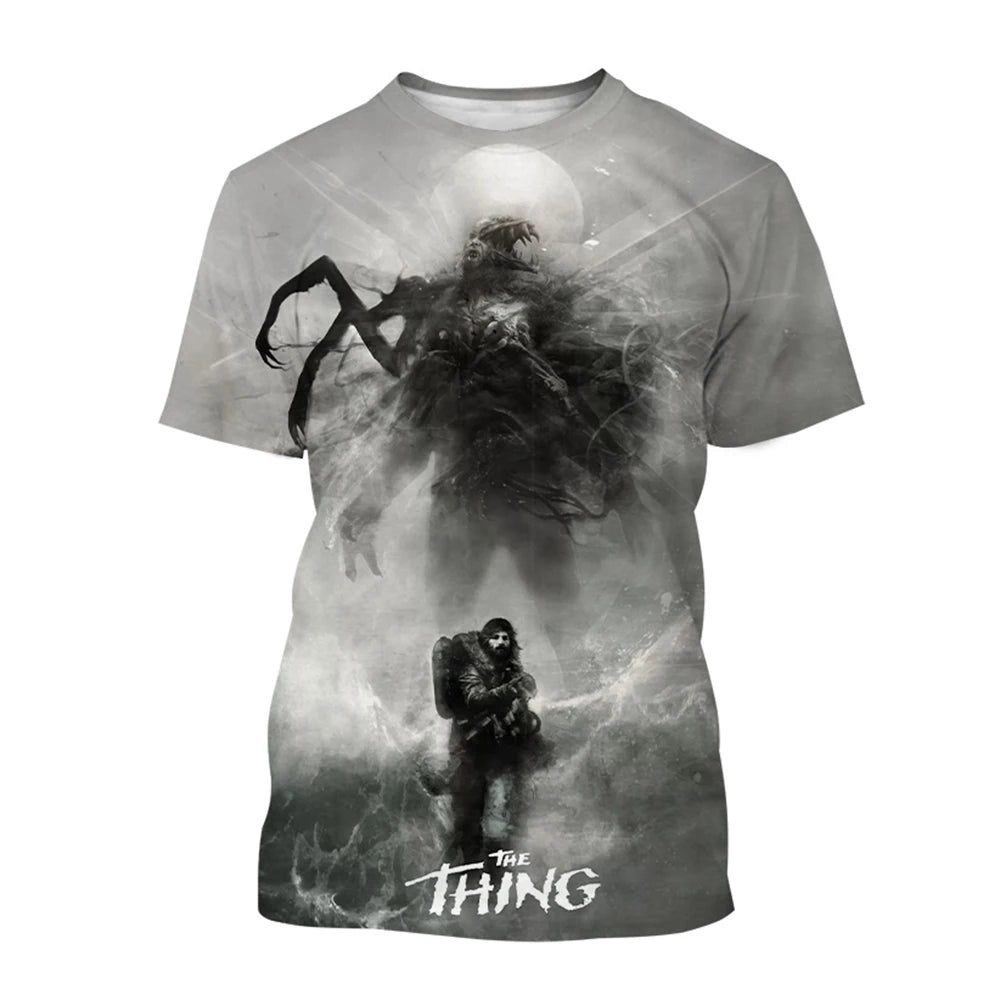 Summer hot selling trend breathable short sleeved T-shirt fun 3D printed printed street wear comfortable short sleeved top