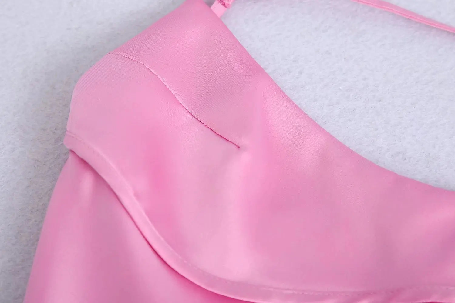 Suninheart Mid-calf Satin Dress Elegant Pink Sexy Sleeveless Cut Out Party Dresses Casual Holiday Birthday Women Clothing