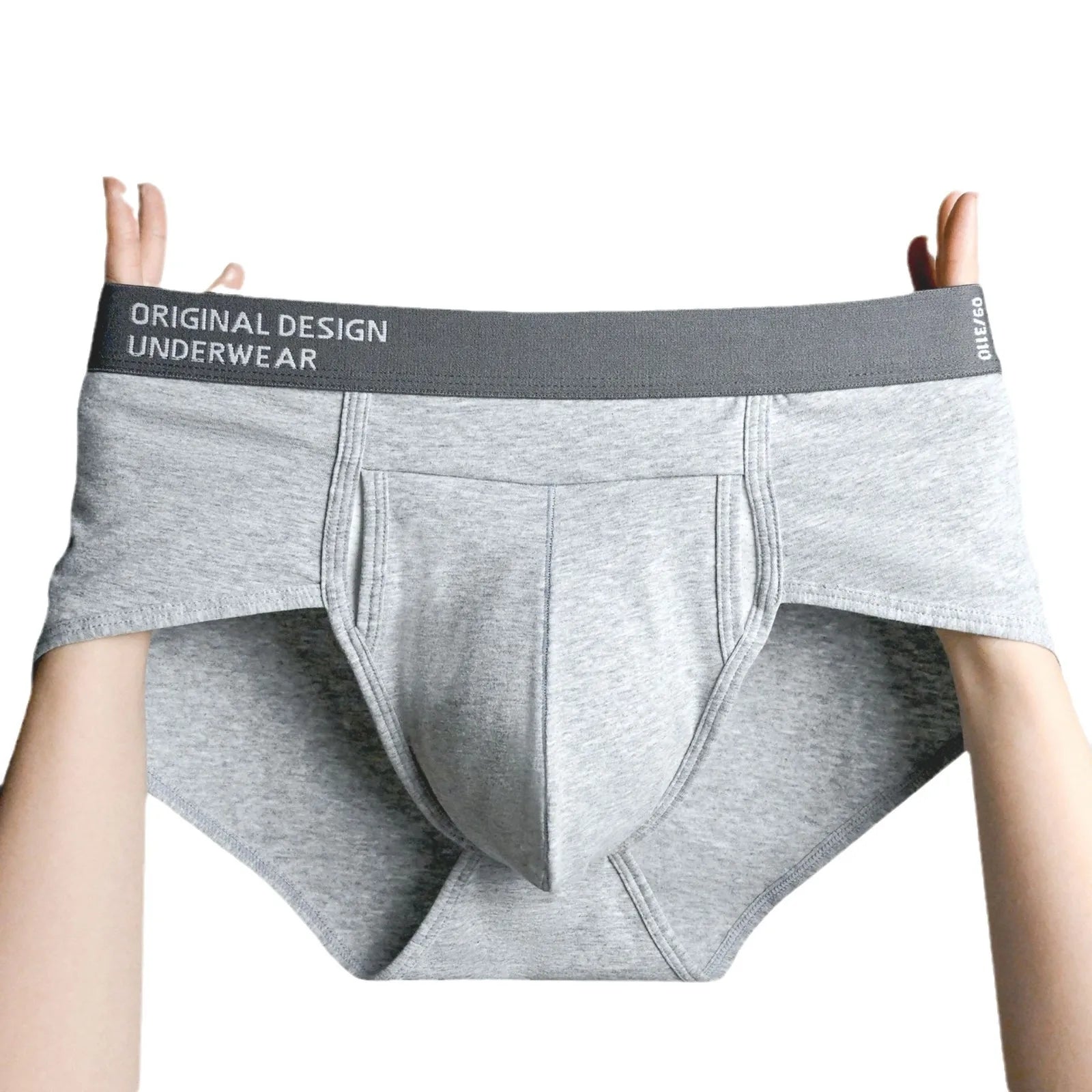 Men's Cotton Briefs High Quality Comfortable Underpants Breathable Soft Underwear Male Large Size U Bulge Pouch Panties Cueca