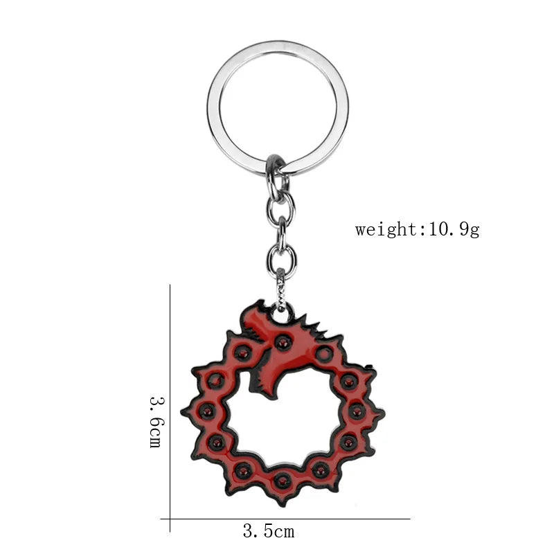 Dragon's Sin of Wrath Meliodas Necklace Jewelry Elizabeth Liones Diane Cosplay Costumes DIY Props for Party Anime Peripherals