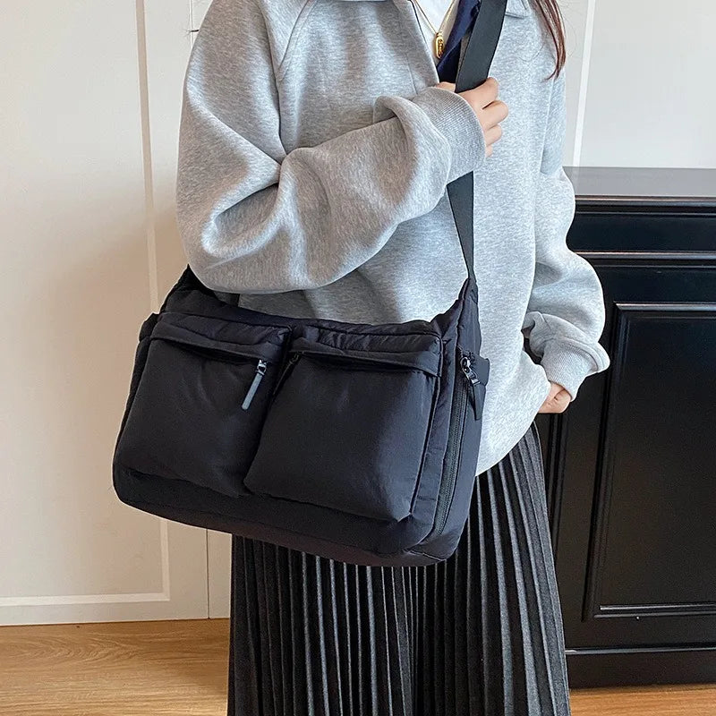 Spring and summer canvas bag women's new hot selling women's bag Youjia high-end sense one-shoulder crossbody bag light luxury n