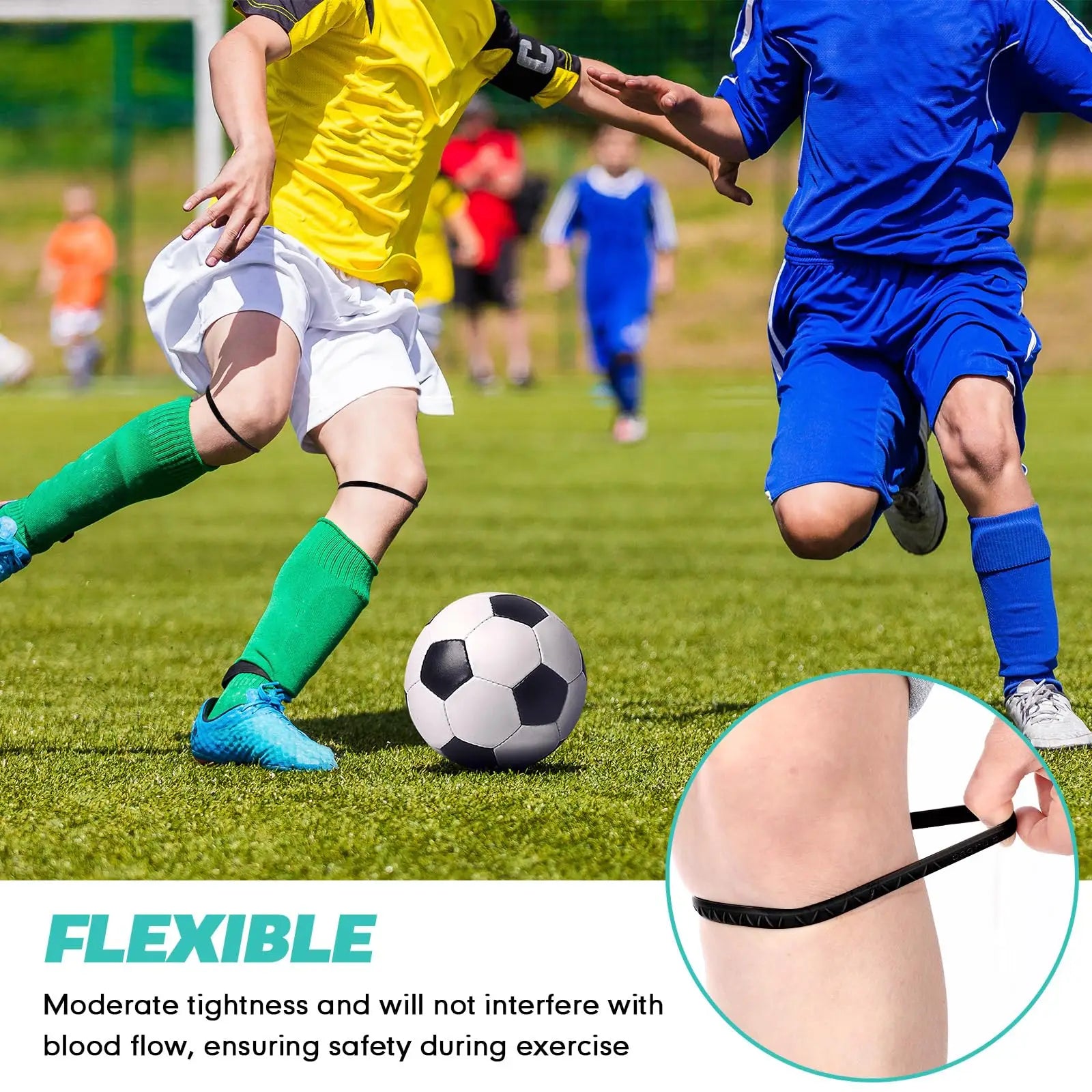 Sport Knee Brace Silicone Patellar Tendon Support Straps Flexible Knee Band Patellar Stabilizer for Basketball