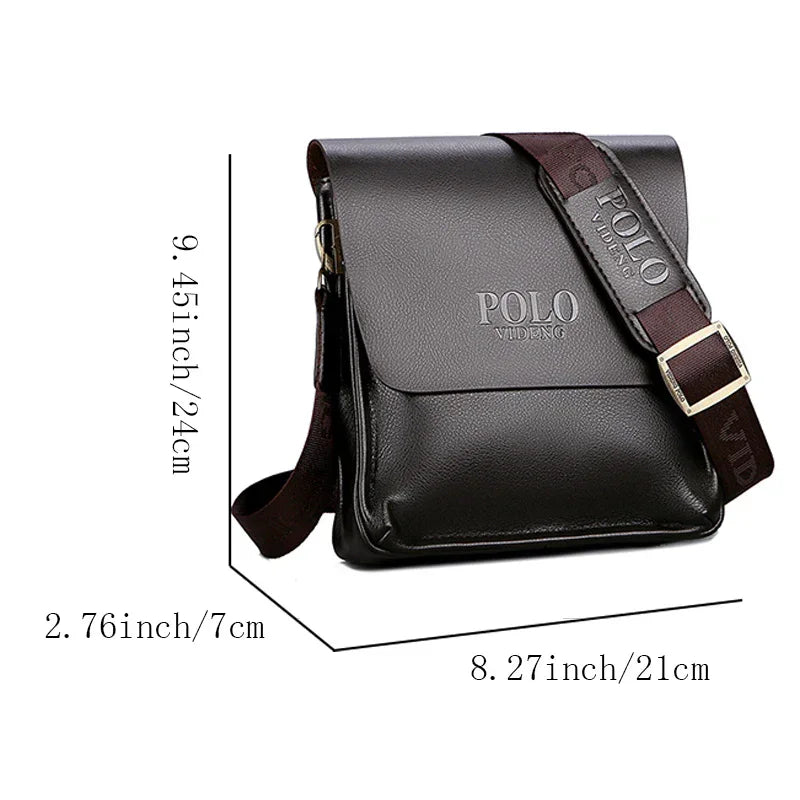 =Trendy Men’s Inclined Shoulder Business Bag