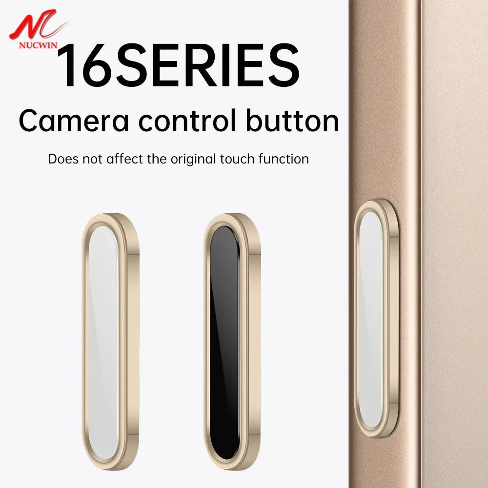 for iPhone 16 Pro Max 16 Plus Camera Control Button Cover Sensitive Smart Island Metal Camera Control Capture Button Protector