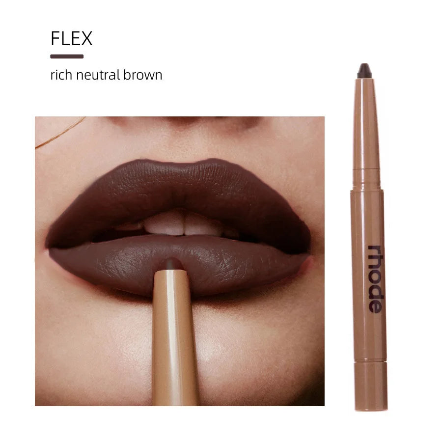 Rhod Skin Peptide Lip Shape Pen Lip Liner Long Lasting Lip Tint Pencil Pen Makeup Lipstick Powder Blusher Gloss Makeup Lipliner