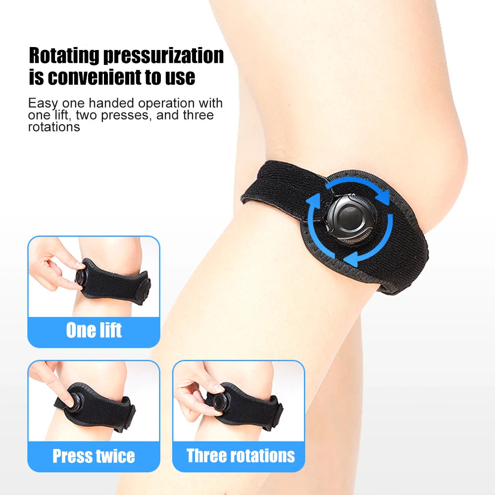 1PCS Adjustable Patella Knee Strap – Design Knob Brace for Jumper’s Knee,Tendonitis & Arthritis – Support for Running,Basketball