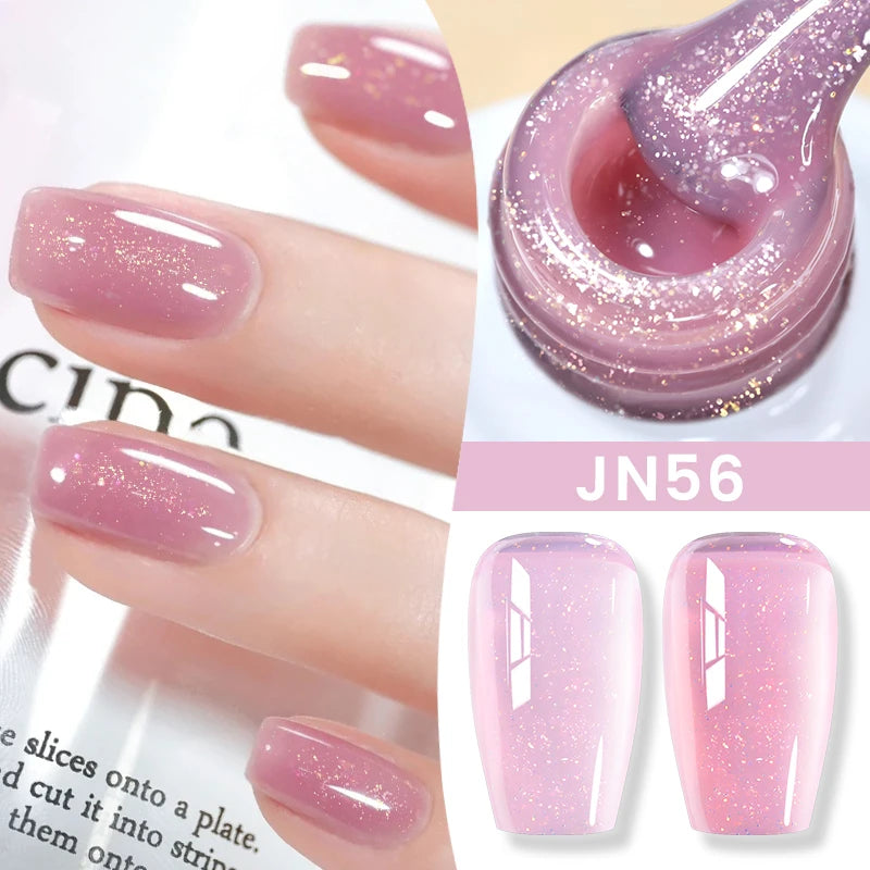 BORN PRETTY 10ml Blood Red Jelly Transparent Gel Nail Polish Wine Red Winter Color Semi Permanent Soak Off UV LED Varnish