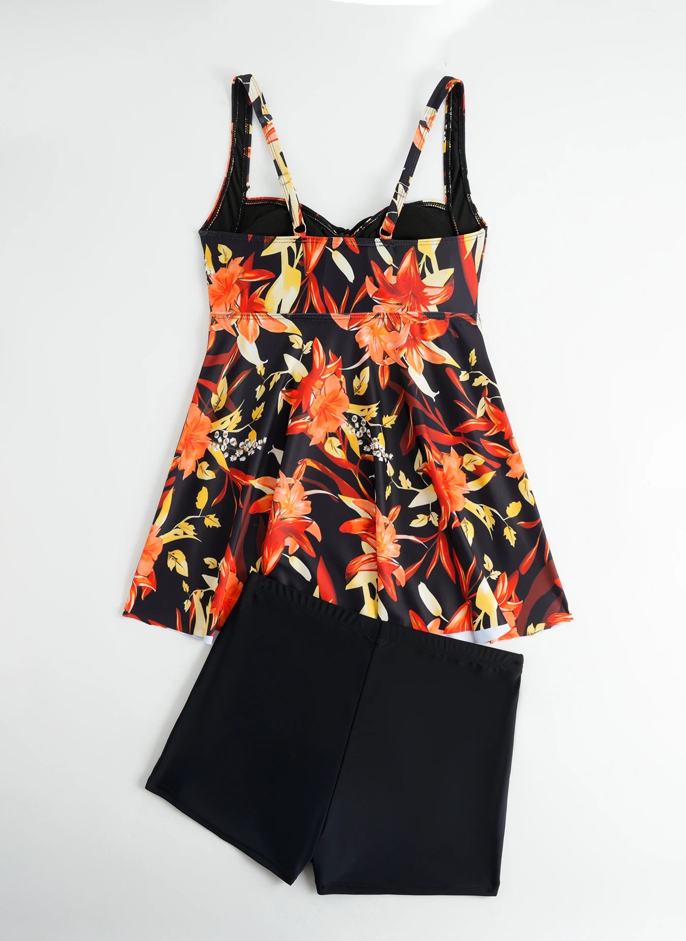 Tankini Set 2026 Two Pieces Swimsuit Women Beach Dress Printed Swimwear Female Bathers Bathing Swimming Swim Suit Beachwear XXL