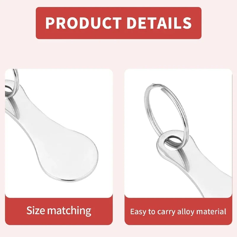 10PCS Free Custom Logo Shopping Cart Trolley Token Key Ring Hanger Loose Shopping Cart Chip Stainless Steel Shopping Cart Tools
