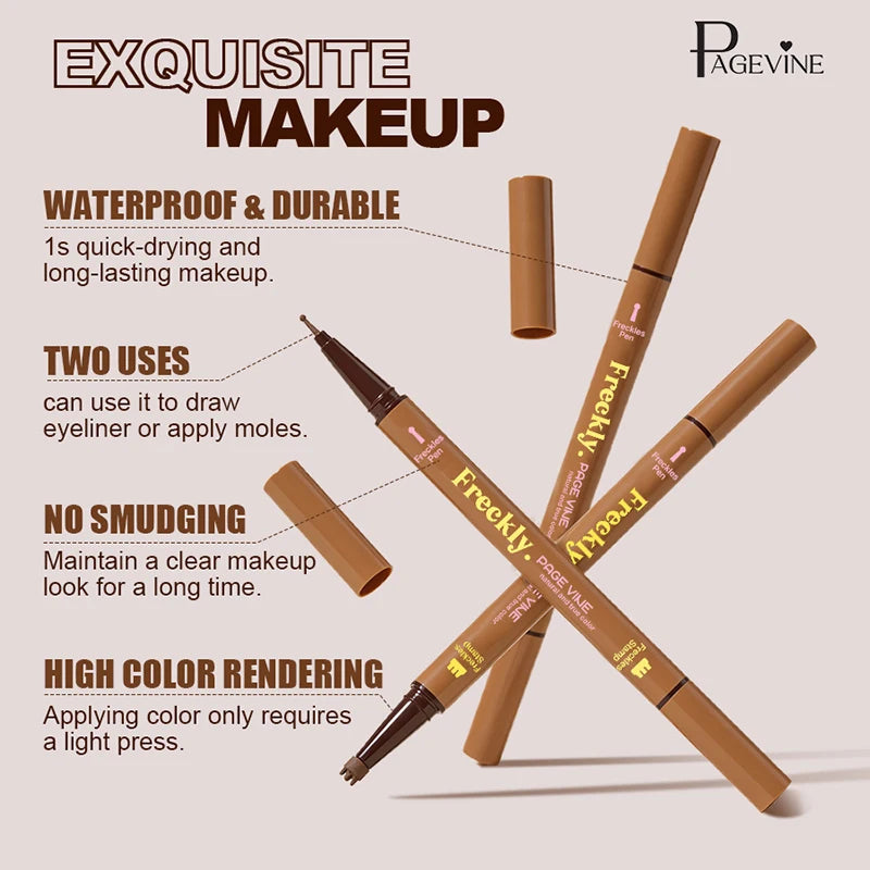 Dual-Head Waterproof Freckle Stamp Pen