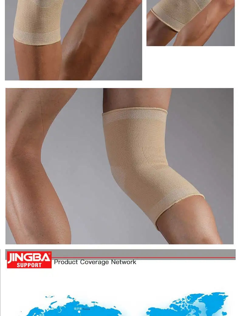 JINGBA SUPPORT Sports Basketball Knee Pads Support Elastic Nylon Knee Brace Volleyball Knee Protector Rodillera Deportiva