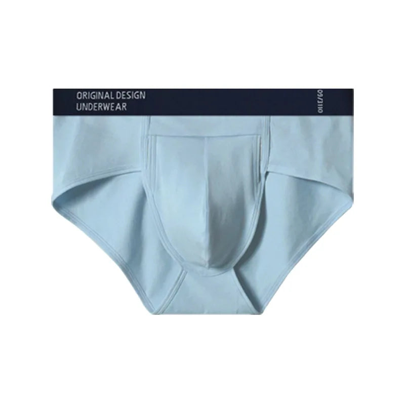 Men's Cotton Briefs High Quality Comfortable Underpants Breathable Soft Underwear Male Large Size U Bulge Pouch Panties Cueca