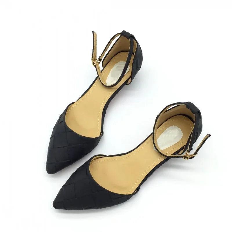 Women’s Vintage Pointed Toe D’Orsay Flats Shoes