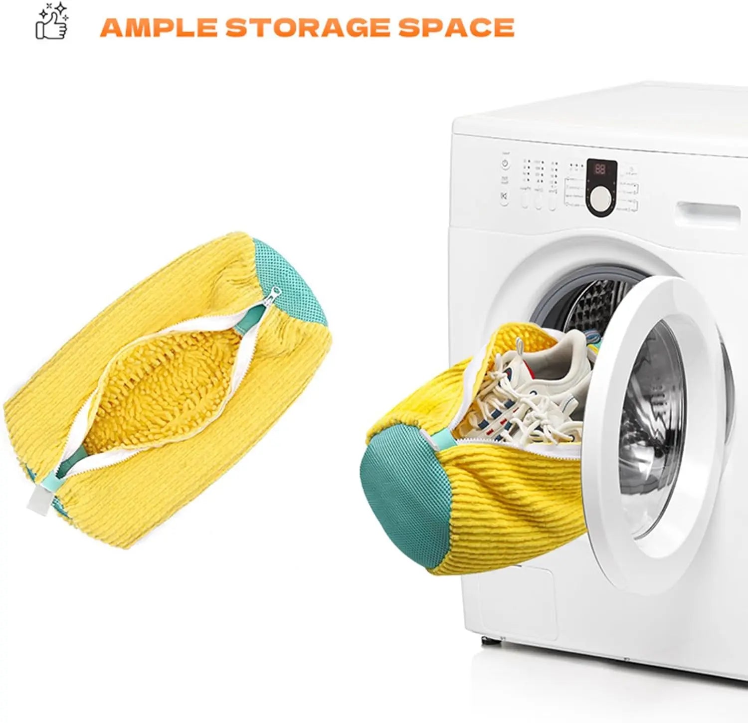 Shoe Laundry Bag for Washing Machine, Shoes Laundry Bag Sneaker Washing Bag for 360° Cleaning