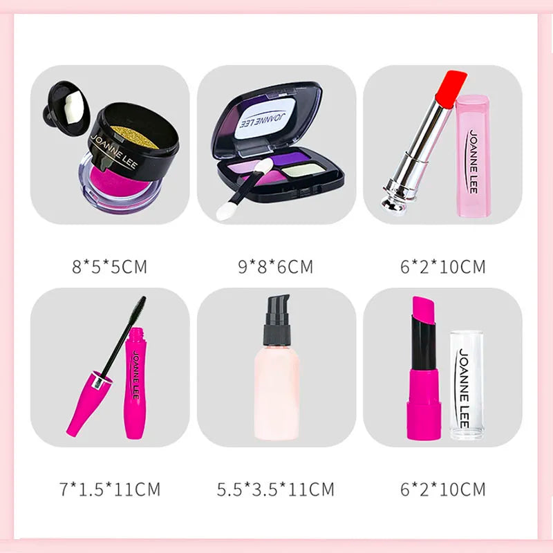 Kids Toys Simulation Cosmetics Set Pretend Makeup Toys Girls Play House Simulation Make up Educational Toys for Girls Fun Game
