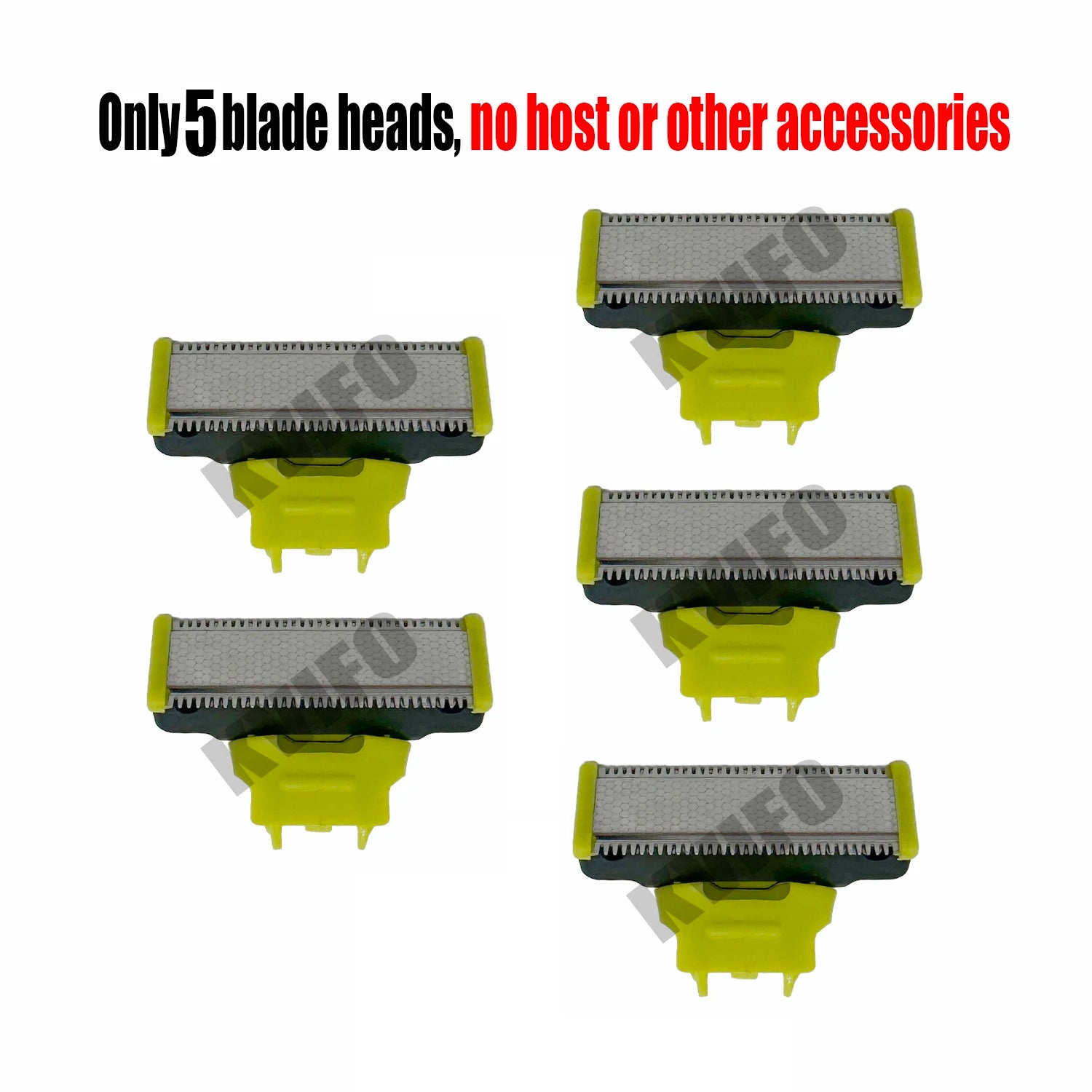MLG 1-5 PCS Electric Shaver Portable Full-Body Trimmer with T-Blade Washable Stainless Iron Replacement Head for Men And Women