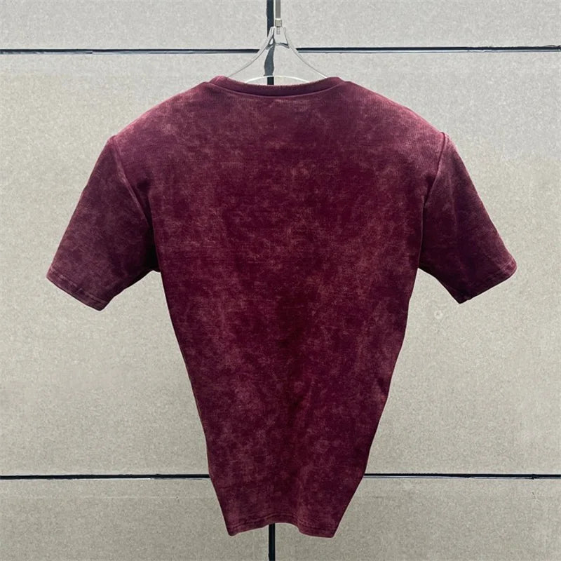 Women's t-shirt 2025 summer new shoulder padded slim fit short sleeved top pure cotton round neck pullover y2k Crop top corset