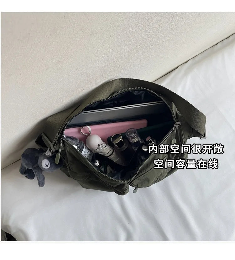 Spring and summer canvas bag women's new hot selling women's bag Youjia high-end sense one-shoulder crossbody bag light luxury n