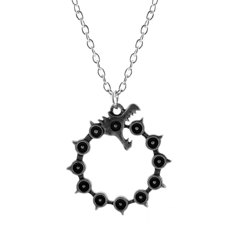 Dragon's Sin of Wrath Meliodas Necklace Jewelry Elizabeth Liones Diane Cosplay Costumes DIY Props for Party Anime Peripherals
