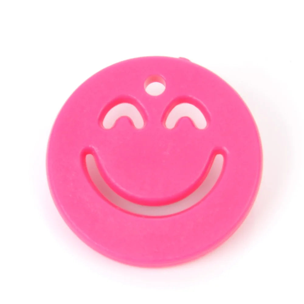 20pcs Acrylic Colorful Smile Pendants Accessories Charms Beads for Jewelry Making DIY Earrings Bracelets Necklaces Finding 20mm