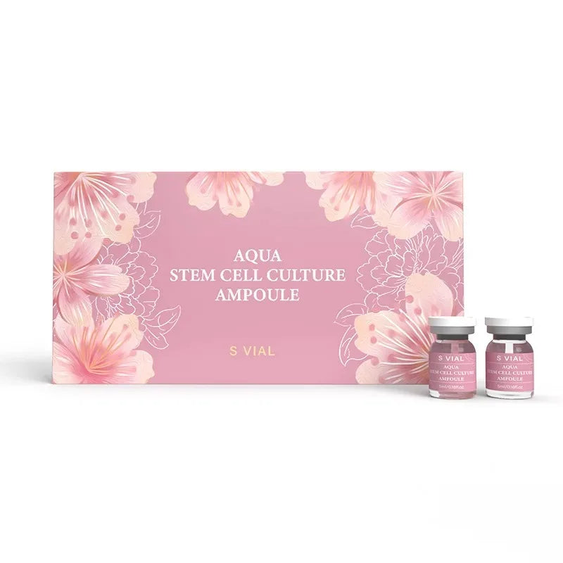 Salmon DNA Gold Peptide Ampoule Serum Kit - 10 Vials x 5ml - Brightening Whitening Moisturizing Face Skin Care Booster