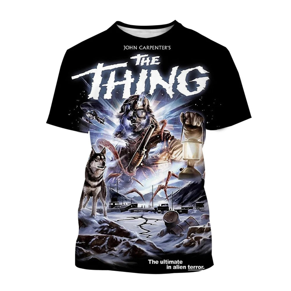 Summer hot selling trend breathable short sleeved T-shirt fun 3D printed printed street wear comfortable short sleeved top