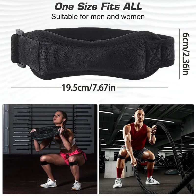 1PCS Adjustable Knee Pad Knee Pain Relief Patella Stabilizer Brace Support for Hiking Soccer Basketball Running Sport