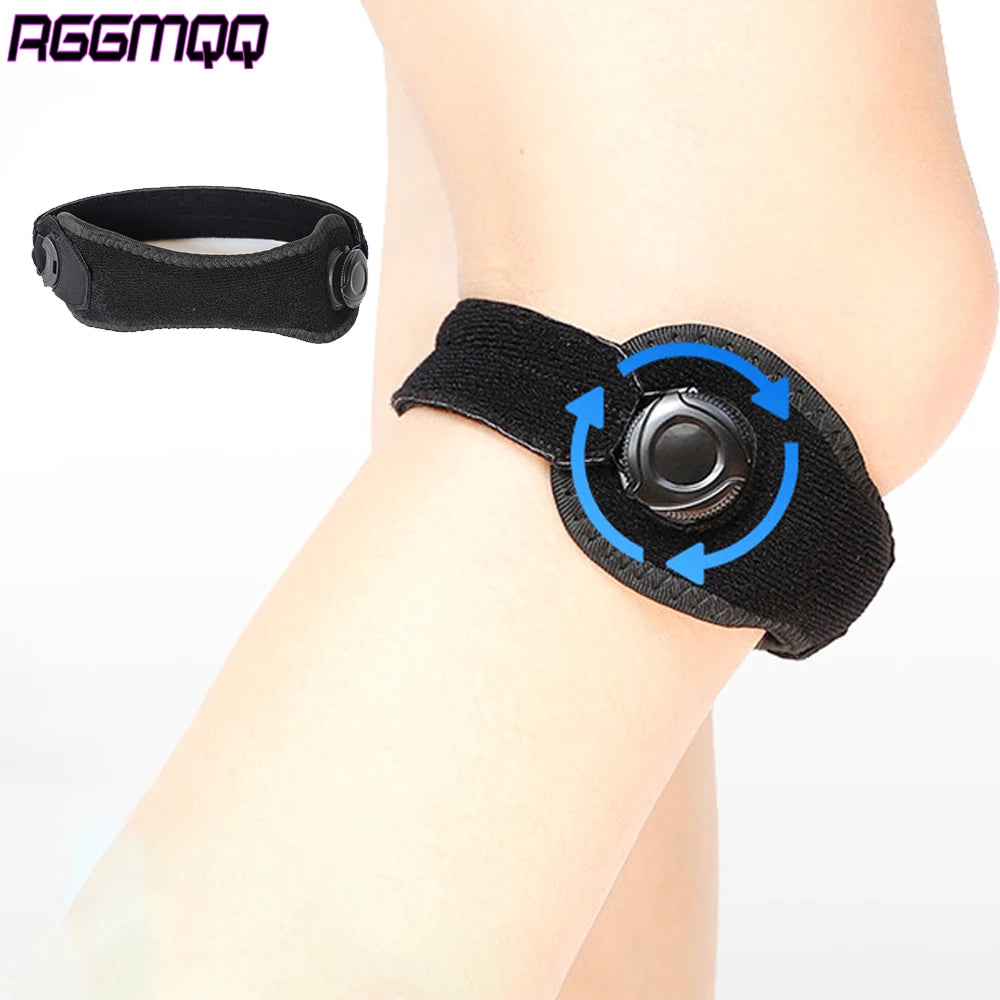1PCS Adjustable Patella Knee Strap – Design Knob Brace for Jumper’s Knee,Tendonitis & Arthritis – Support for Running,Basketball